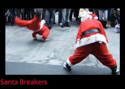 kerstmannen breakdancers openingsact