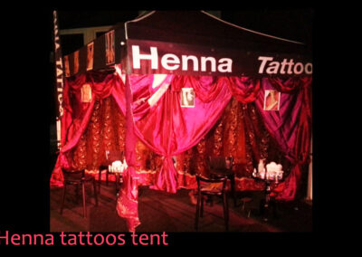 Henna tatoeages tattoos tent