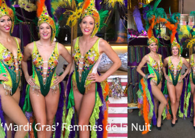 Femmes de la Nuit - hostesses in thema Mardi Gras