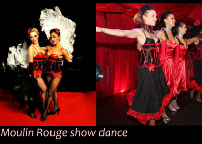 CanCan danseressen Moulin Rouge show en acts