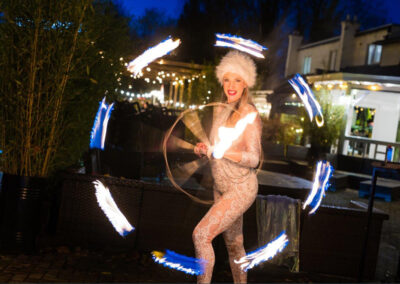 Vuur show vuur spuwen vuur poi fire candles