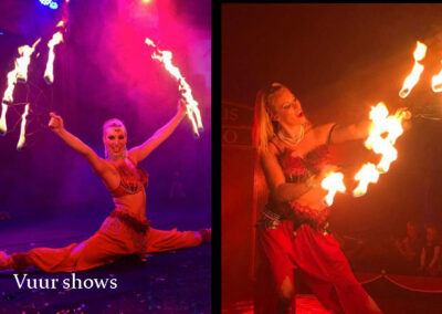 Vuur show vuur spuwen vuur poi fire candles