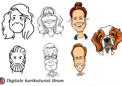 Karikaturist sneltekenaar animatie act Bram