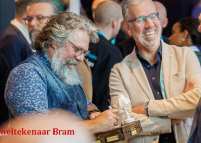 Karikaturist sneltekenaar animatie act Bram