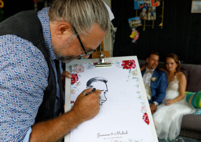 Karikaturist sneltekenaar animatie act Bram