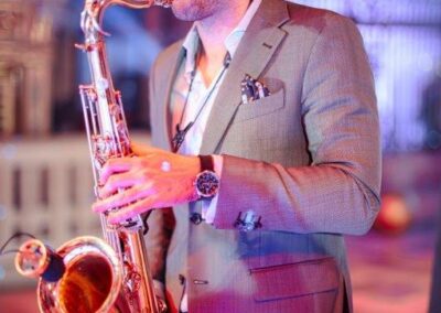 DJ sax duo The Brotherhood dance party music