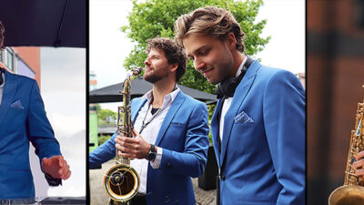 DJ saxofonist live lounge dance party