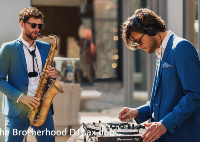 DJ sax duo The Brotherhood