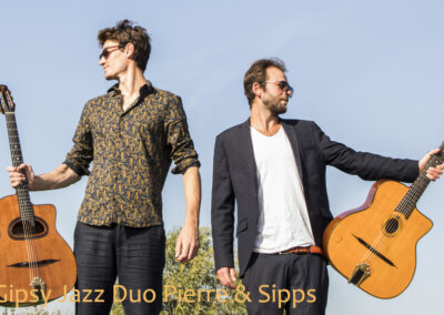 Gipsy jazz duo Piere & Sipps Franse swing jazz hotclub de France duo