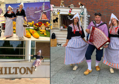 Holland entertainment welcome guests clogs barrel organ