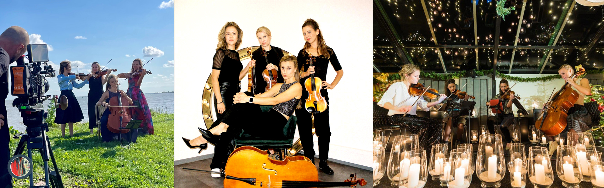 Strijkkwartet Mirabeau – dames strijkje popmuziek